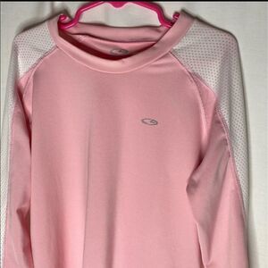 Champion Pink/White Girls Long Sleeve